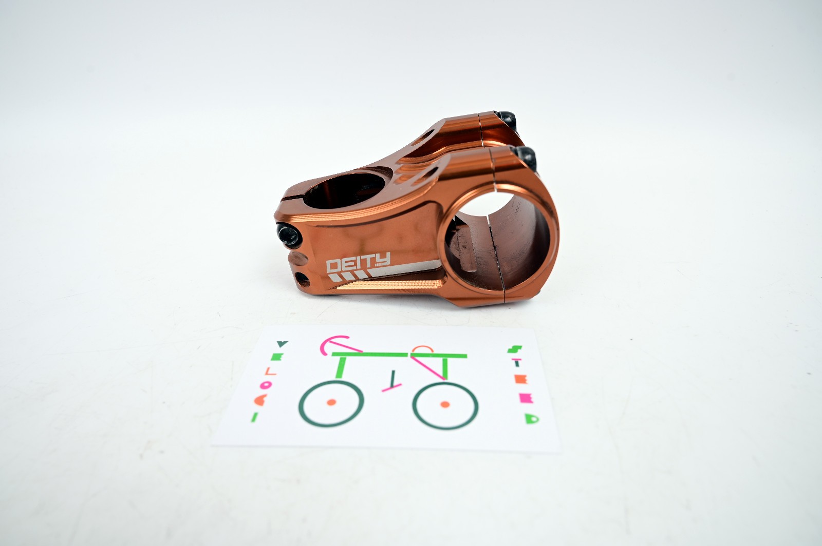 Deity Components Copperhead MTB Bike Stem – 50mm, 35mm Clamp, 1 1/8″, Bronze