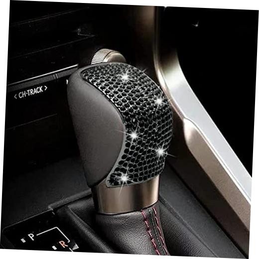 Bling Shift Gear Lever Accessories Fit for Lexus 16-18 ES350 15-22 NX300 Black