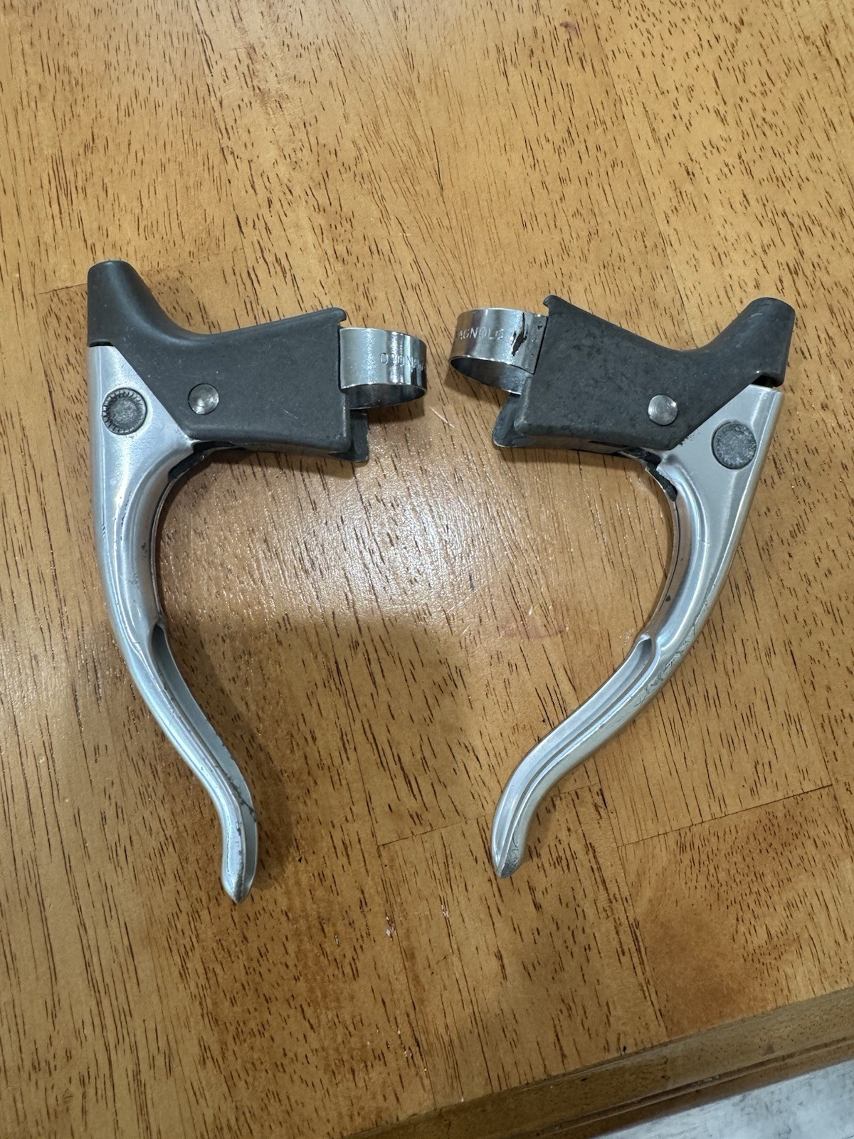 1970’s Vintage Campagnolo Nuovo Record F & R #2030 Brake Levers No Hoods Nonaero