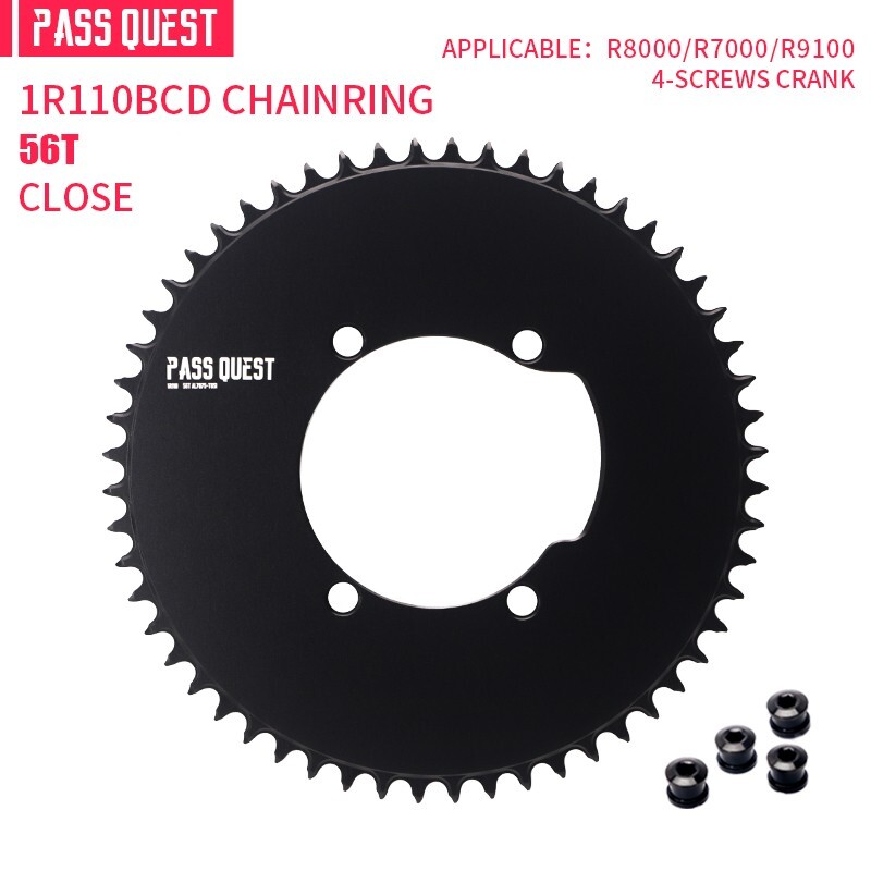 PASS QUEST 110BCD Road Bicycle Chainring Round For R7000 R8000 R9100 Crank