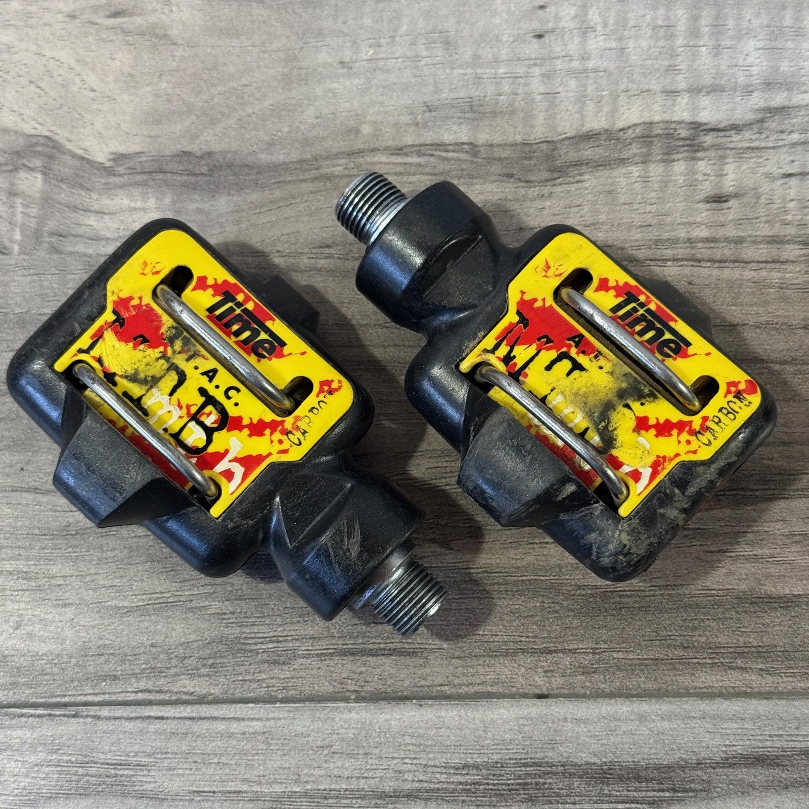 Time ATAC Carbon Mountain Bike Clipless Pedals Excellent Low Mileage