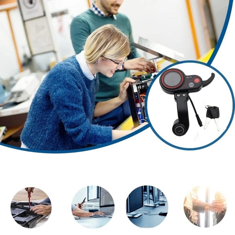 Anti Thefts Electric Scooters With Key Activation And Intuitive Speed Dials