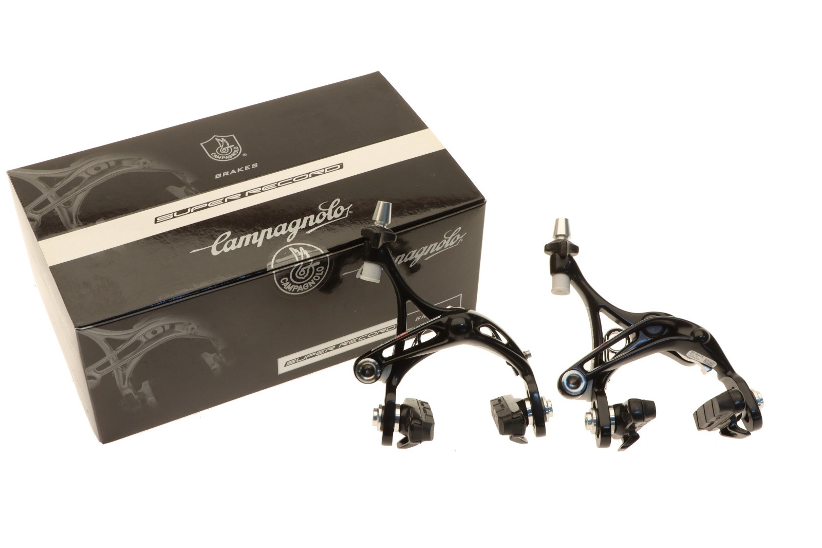 Campagnolo Super Record Skeleton Brake Calipers Pair ’15 BR15-SR Black NOS NEW