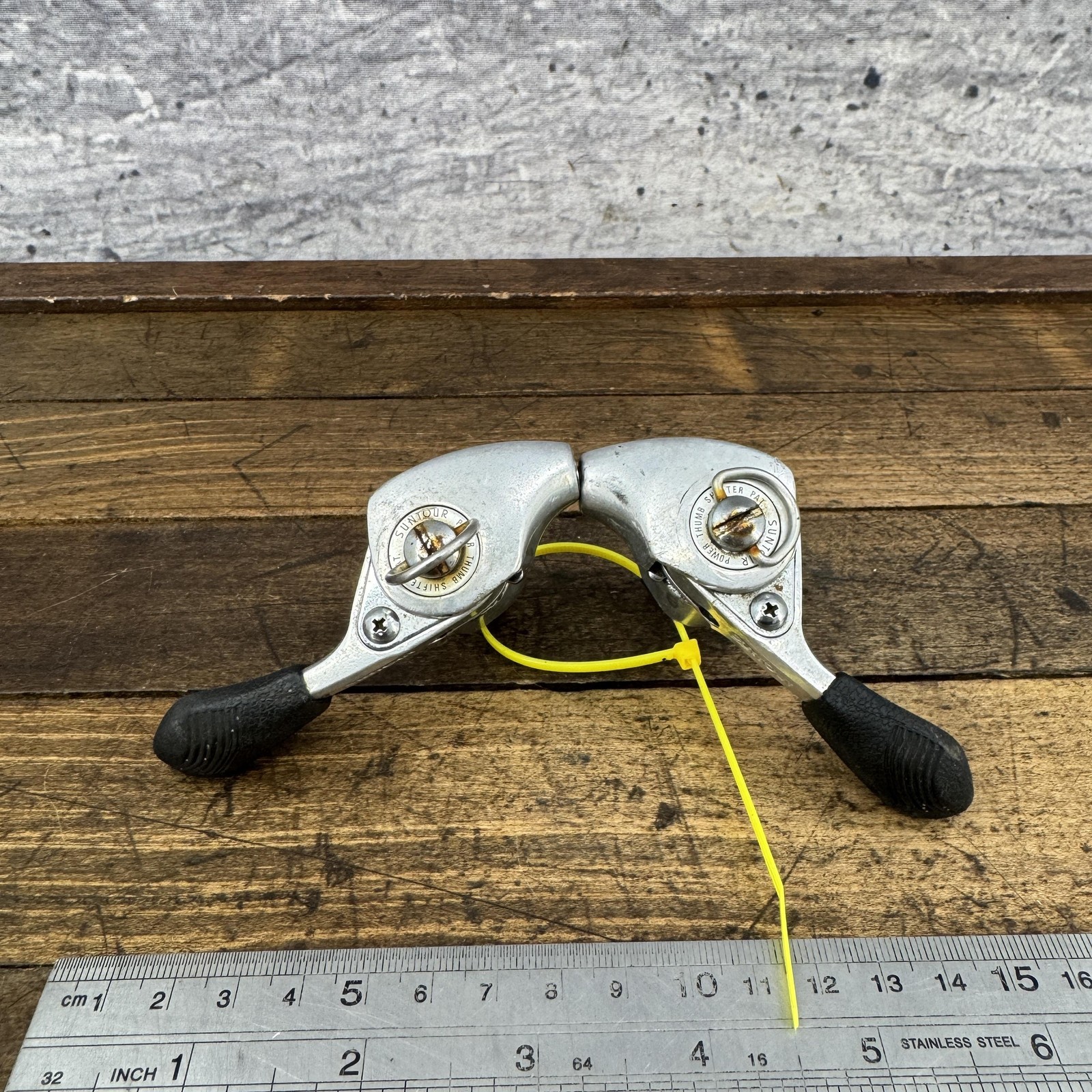 Vintage SunTour Power Thumb Friction Shifter Set 80s MTB Mountain Bike FRiction