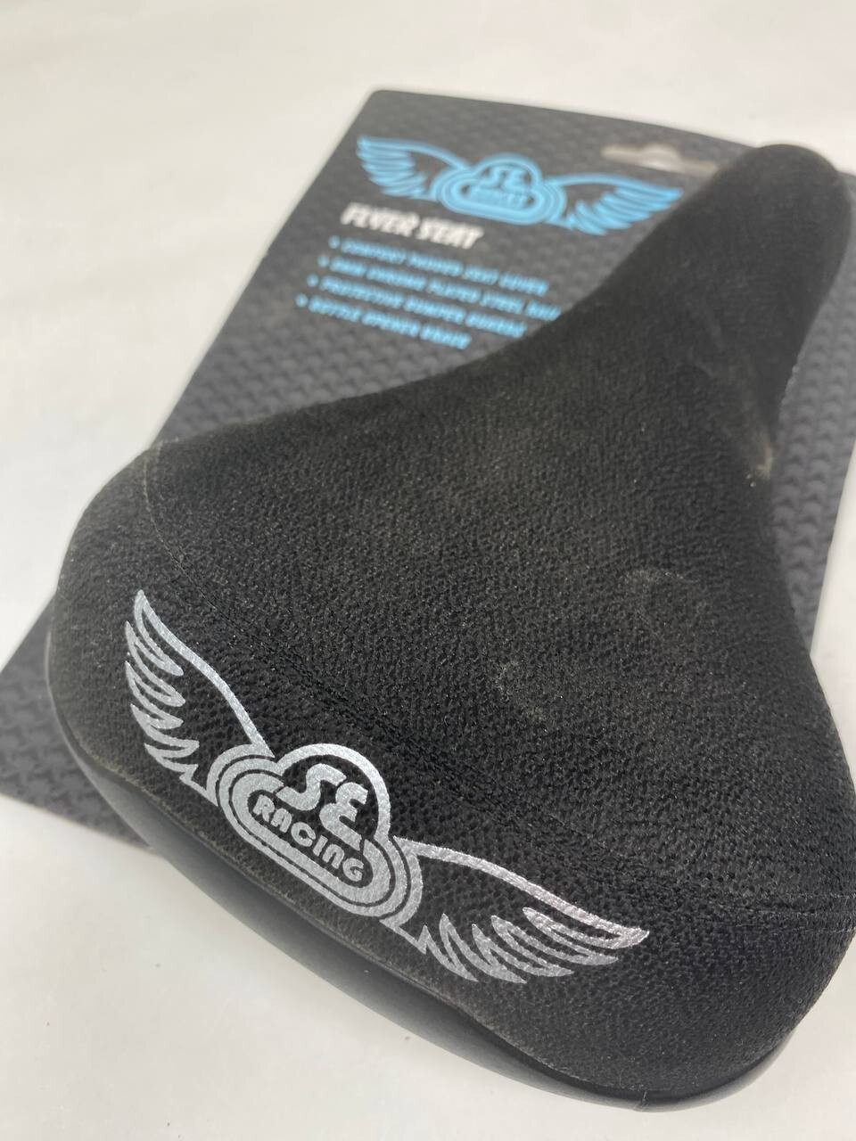 Se Bikes Flyer Seat BMX – Black 155mm Width Chrome Plated Steel Rails – Wheelie