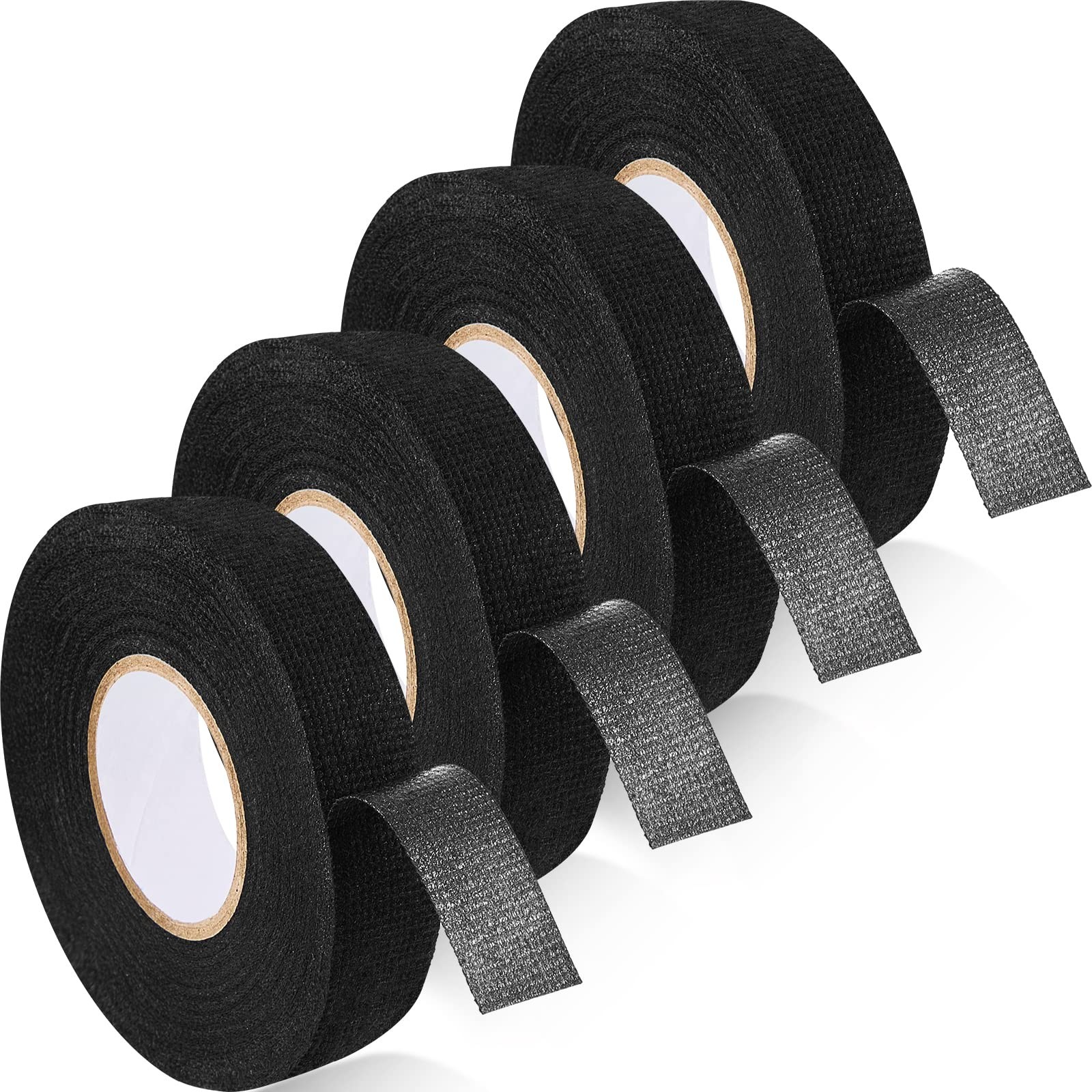 Jecery 4 Pcs Cloth Bike Handlebar Tape 10 ft Roll Bike Bar Grip Tape, 0.75 Inche