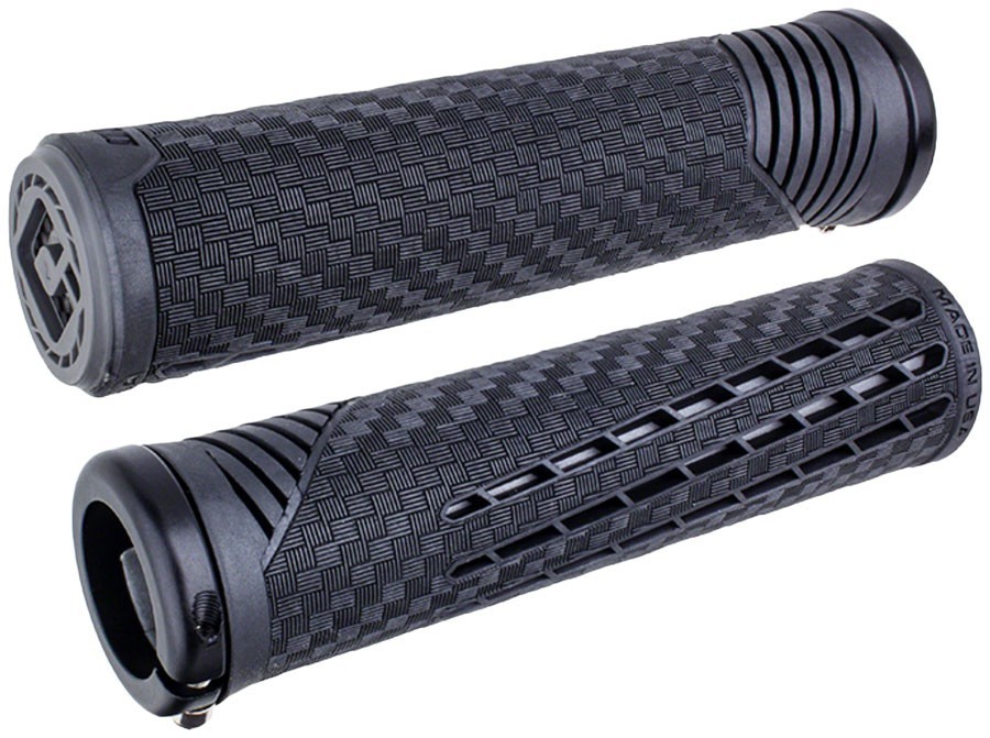 ODI CF V2.1 Grips – Black/Gray/Black, Lock-On (MSRP $43.50)