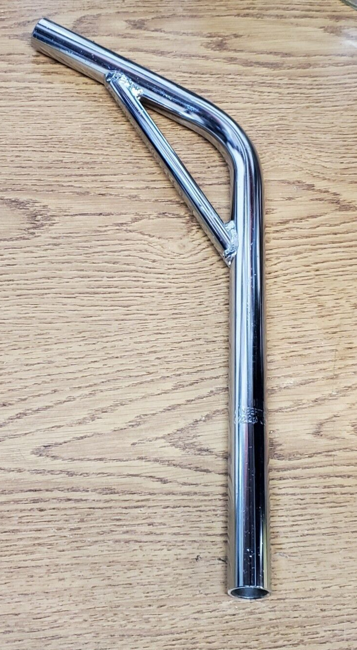 LayBack steel Seat Post W/Support Steel 22.2mm Chrome lowrider cruiser