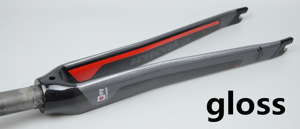 1-1/8 in Full Carbon Fiber Bicycle Fork Rim Brake Rigid Road Bike Fork 700C QR
