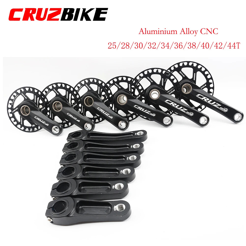 89/98/110/127/140/150mm Aluminum Alloy MTB Child Bike Crankset Single Chainwheel