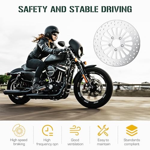 11.8 Brake Rotor (2 Front+1 Rear) For Harley 2008-2020 Road King/Road Glide