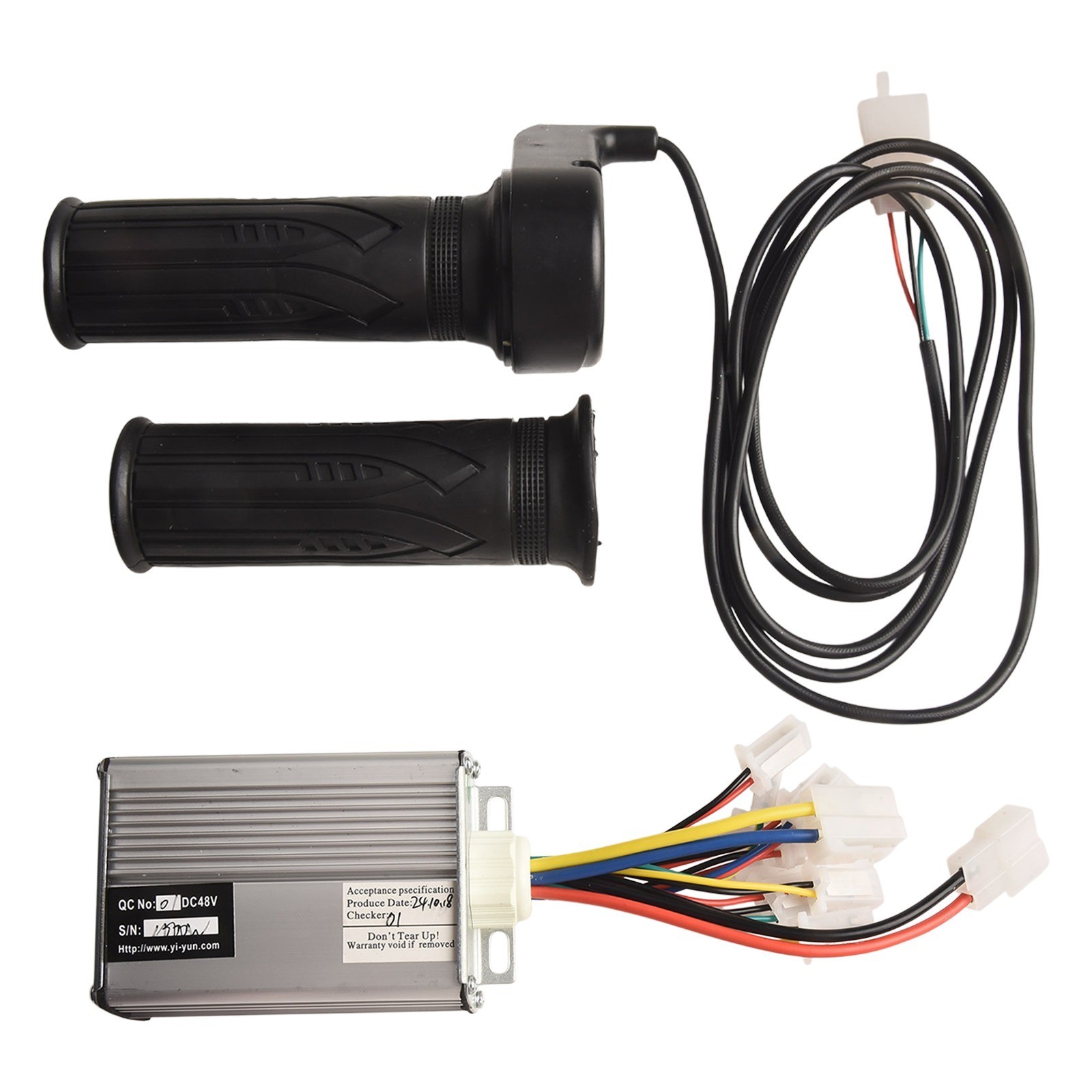 Compatible with 24V 48V Brushed Motors Brush Controller Throttle Grip Set