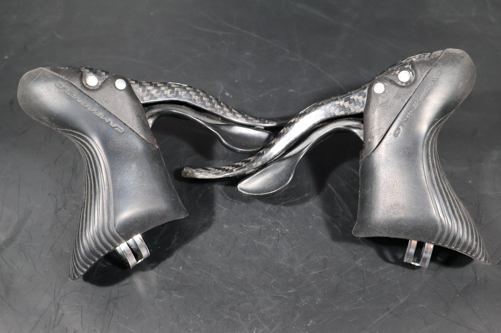 Exc Cond Campagnolo Chorus 11 Speed Shifter Brake Lever Set Road Bike Carbon