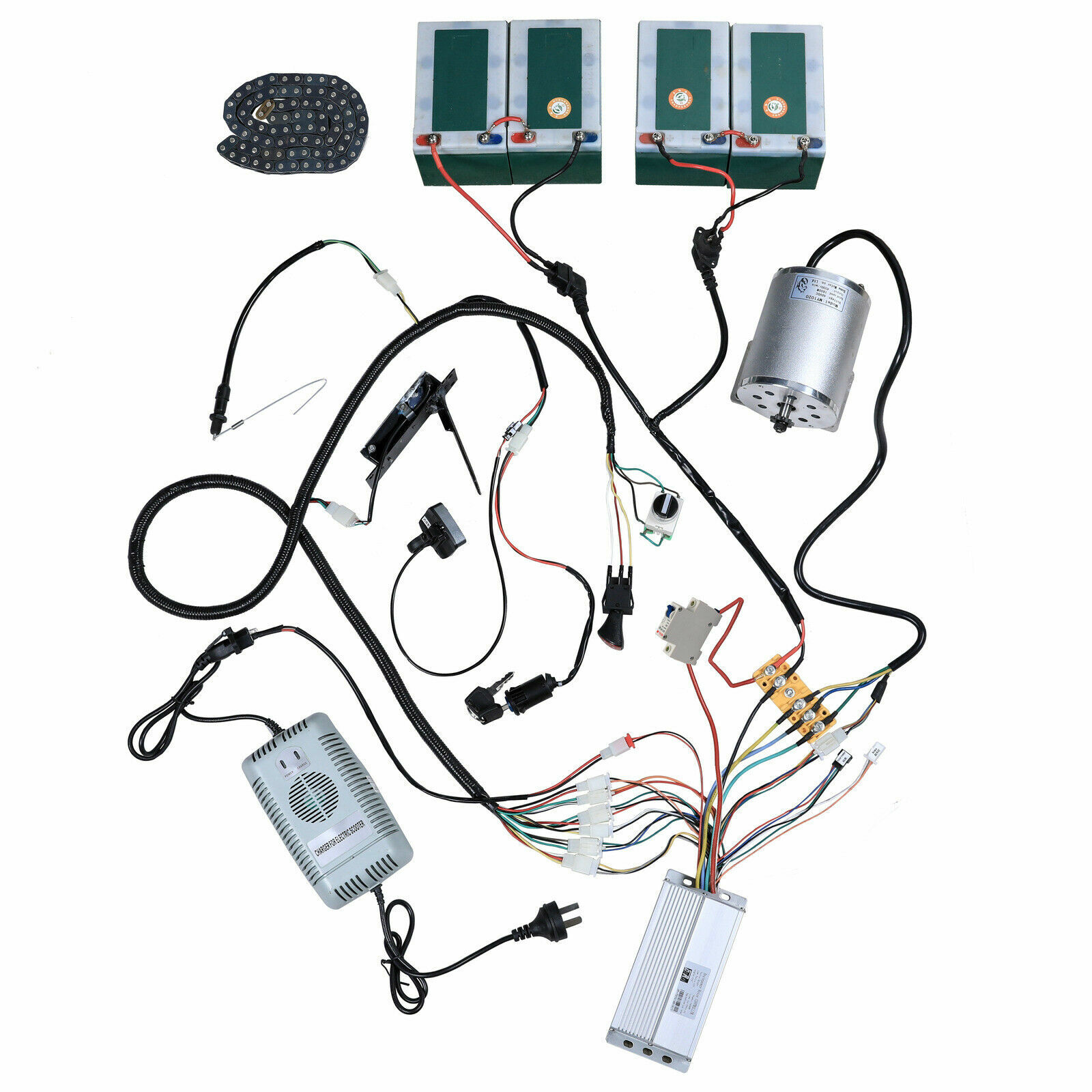 1800w 48V Brushless Motor kit Controller for Go kart ATV Dirt bike Bicycle Golf