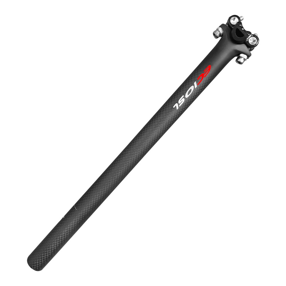 Matte Bicycle Seatpost Carbon 27.2/30.8/31.6*350/400Mm Mountain Road Bike Seat P