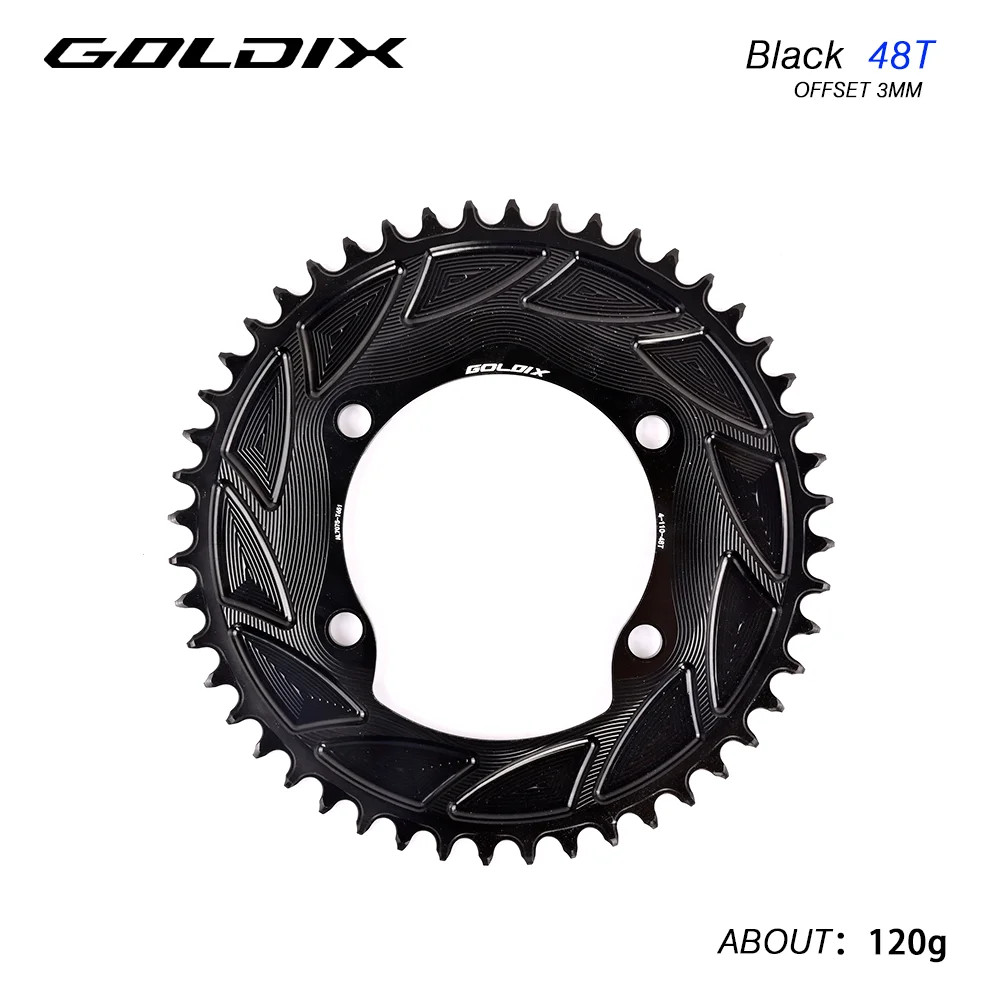 GOLDIX Road Bike Chainring 110BCD 46T-58T CNC Aluminum for Shimano R7000 R8000