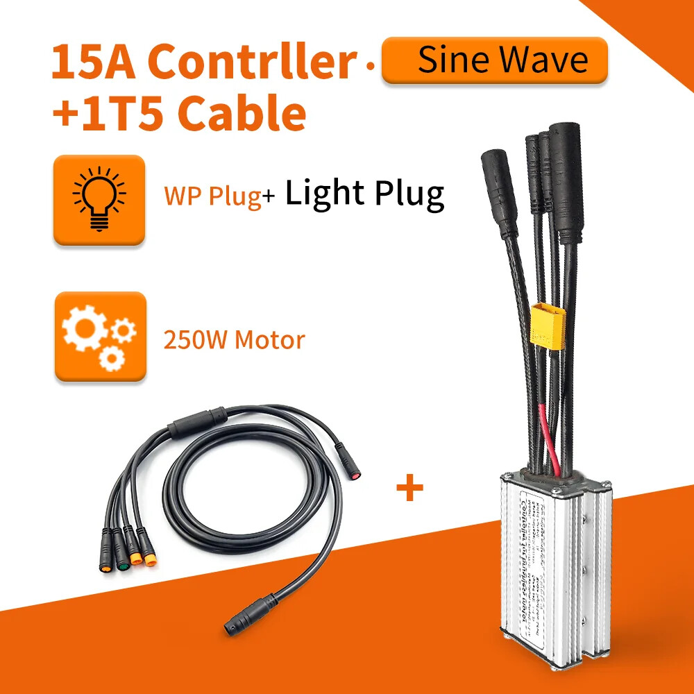36V 48V 250W 350W 500W 1000W Mountain Ebike Brushless KT Controller Waterproof