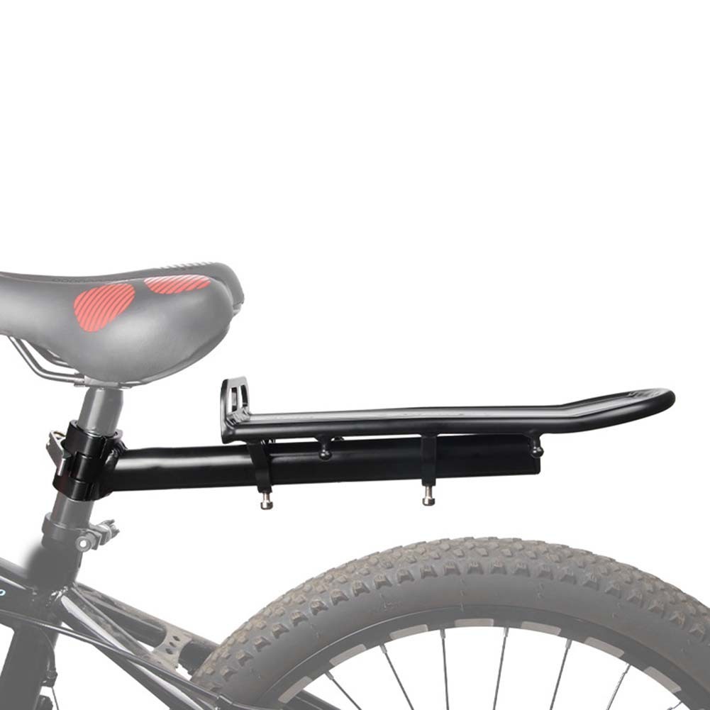 Lightweight Aluminum Rear Bike Pannier Rack with Quick Release Screw Mount