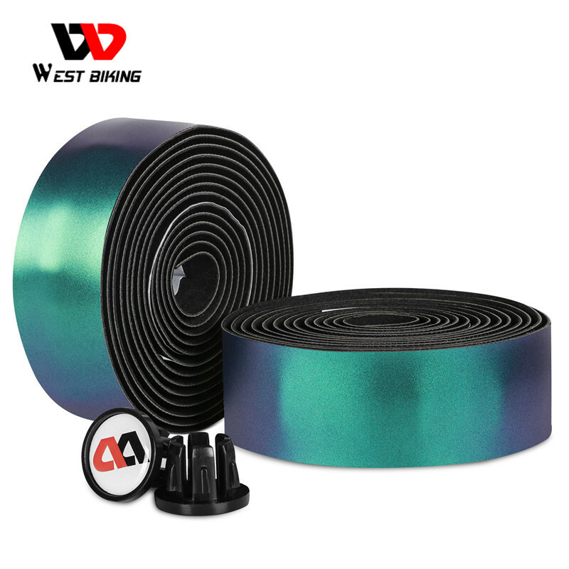 WEST BIKING Photochromic Reflective Road Bike Bicycle Handlebar Tape a Pair