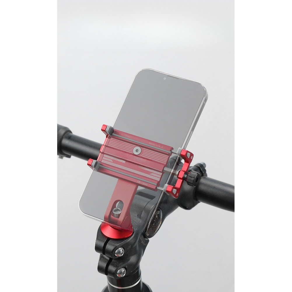 4-Claw Aluminum Bike Phone Holder with Anti-Slip Silicone 58-88mm Phone Fit