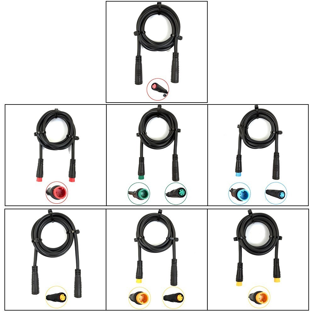 2 3 4 5 6 Pin Julet Basic Connector Waterproof Extension Cable For Ebike Display