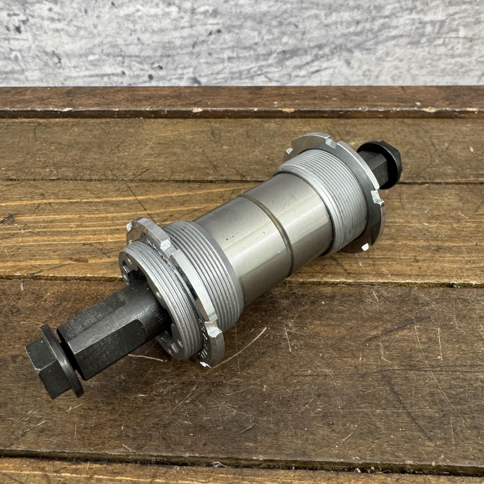Vintage Kajita Adjustable Bottom Bracket 1.37×24 BSA 119.5mm Square Taper Tandem