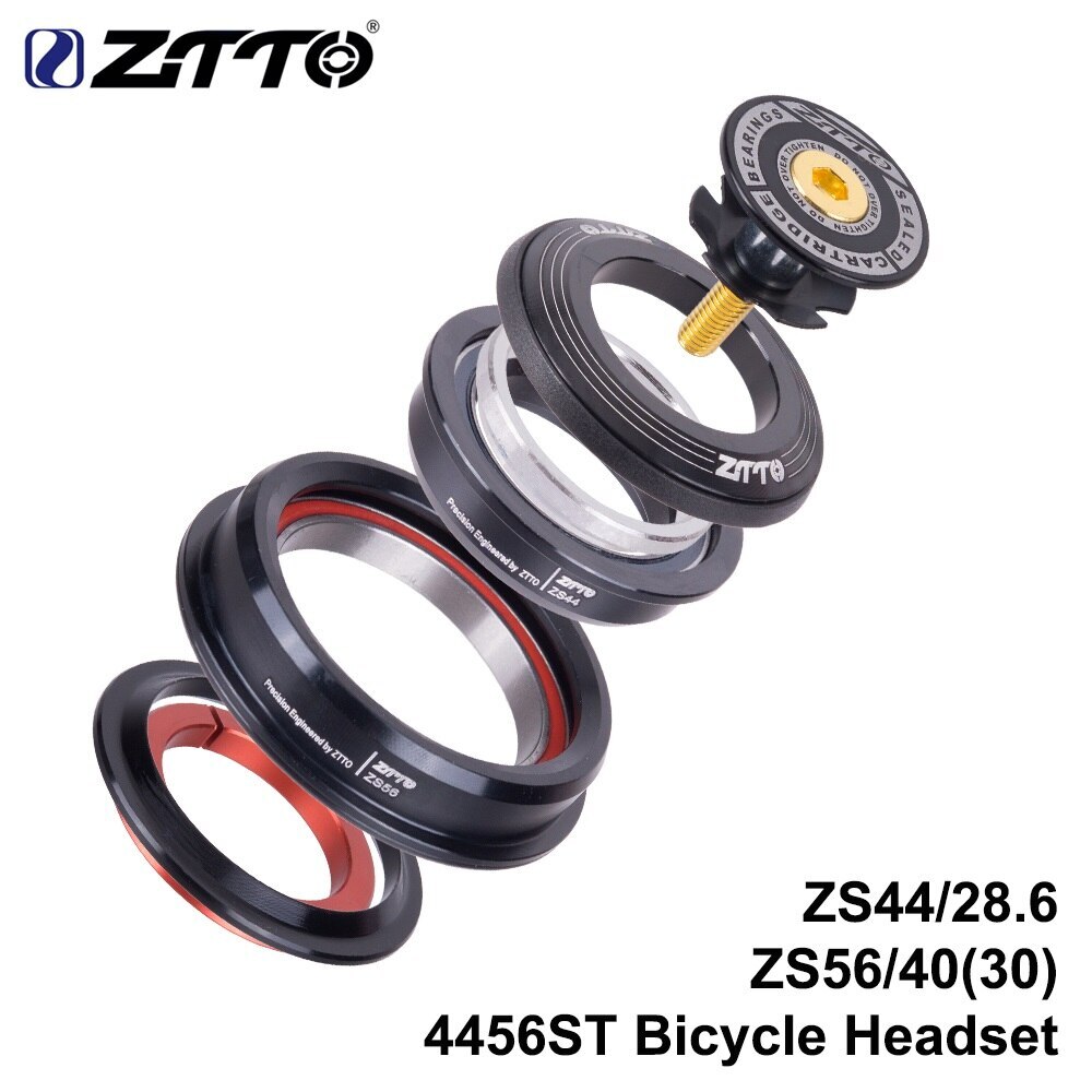 Bicycle MTB Road Bike Headset 44mm 56mm Tapered Straight Tube Fork Universal