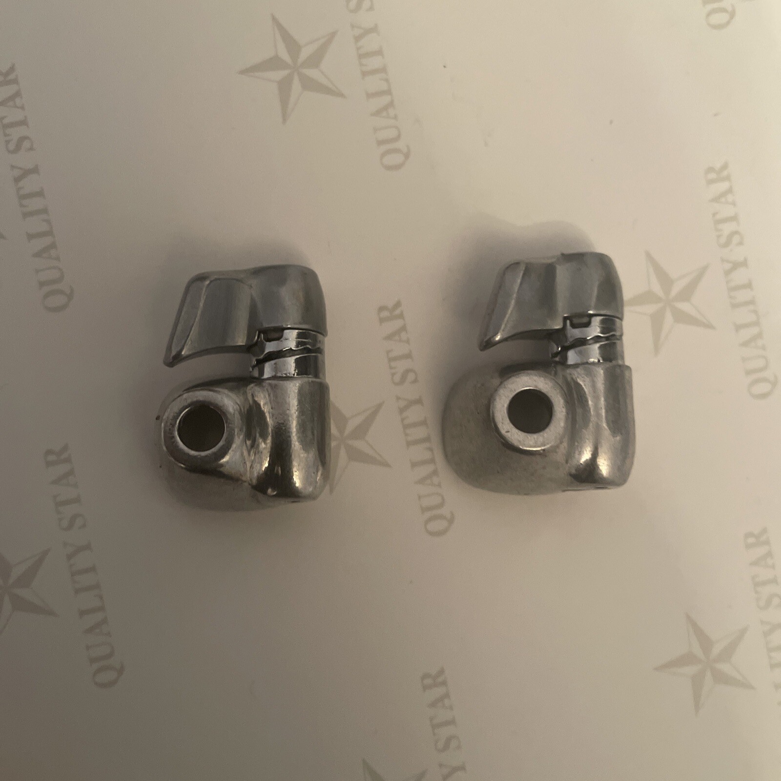 Two (2) New-Old-Stock SHIMANO Concave Downtube Wing Adjuster Housing Stops
