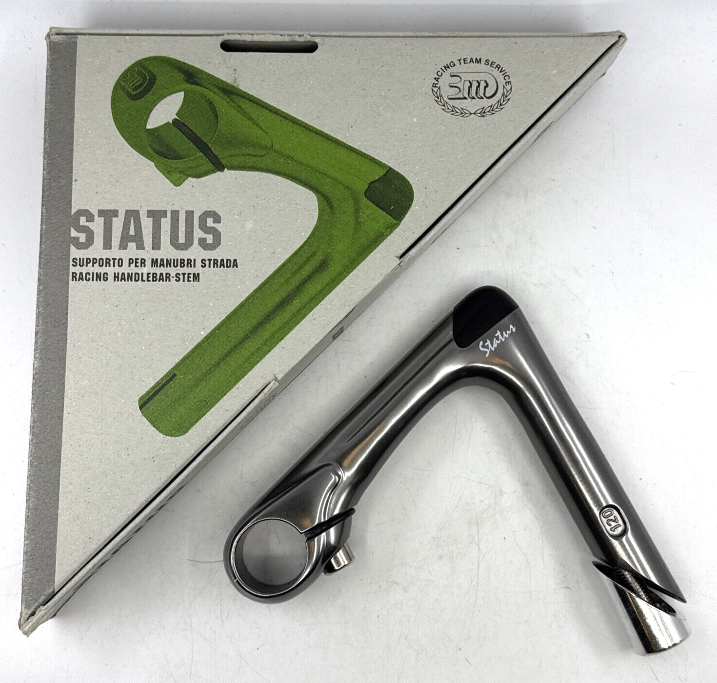 NOS 3T Status Century Gray 120mm Length 25.8-26.0mm Alloy 22.2mm Quill Stem