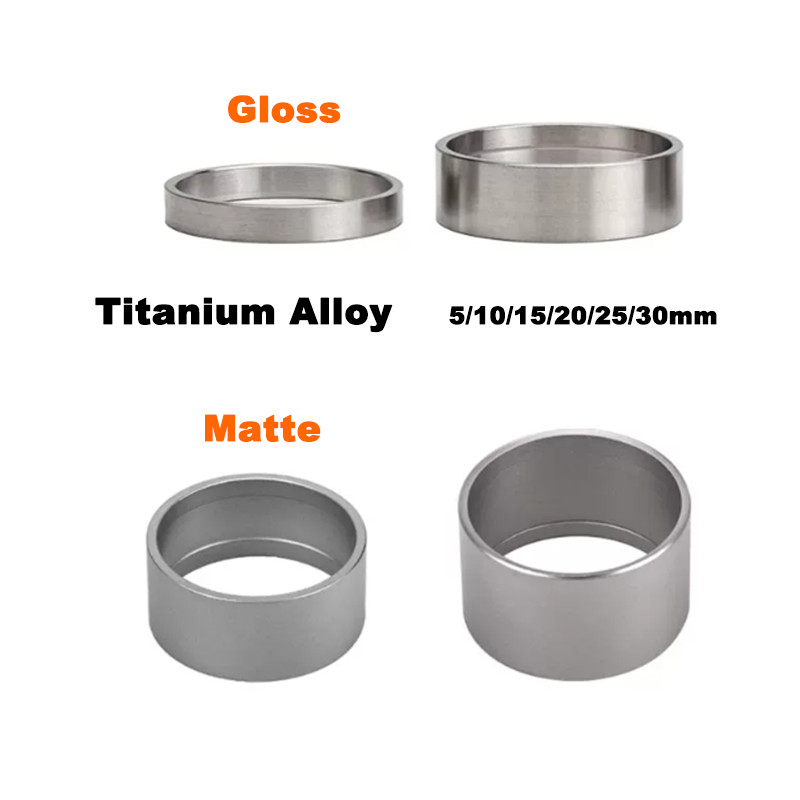 Titanium Alloy Gaskets Ti Spacer For Stem Bike Headset Washer 5/10/15/20/25/30mm