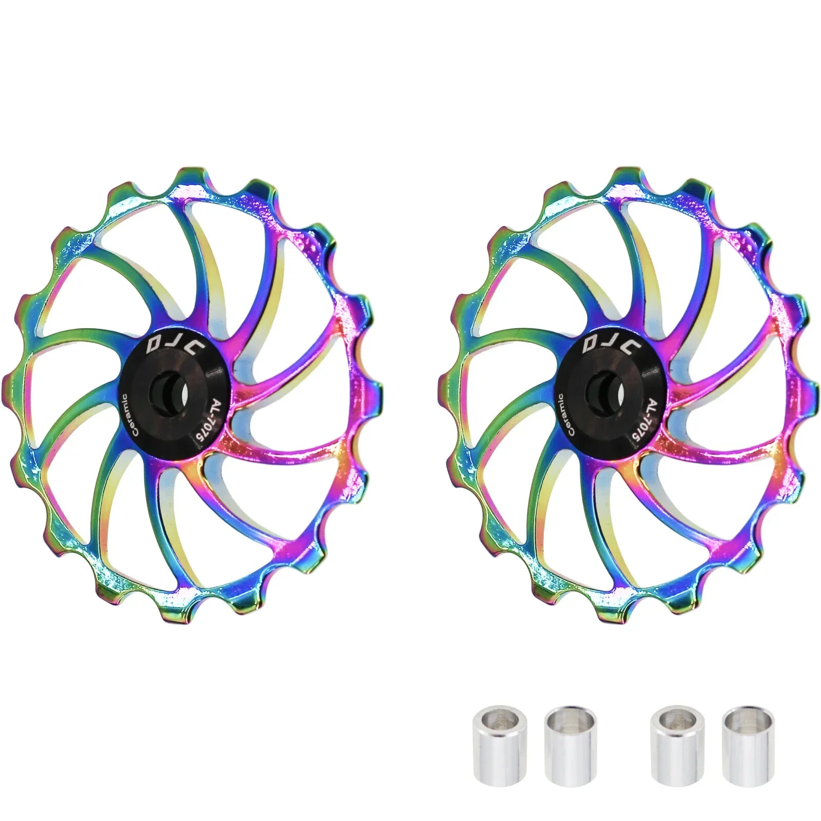 DJC Bike Pulley Wheel Ceramic Bearing Oilslick 11T 12T 13T 14T 16T MTB Road Bike