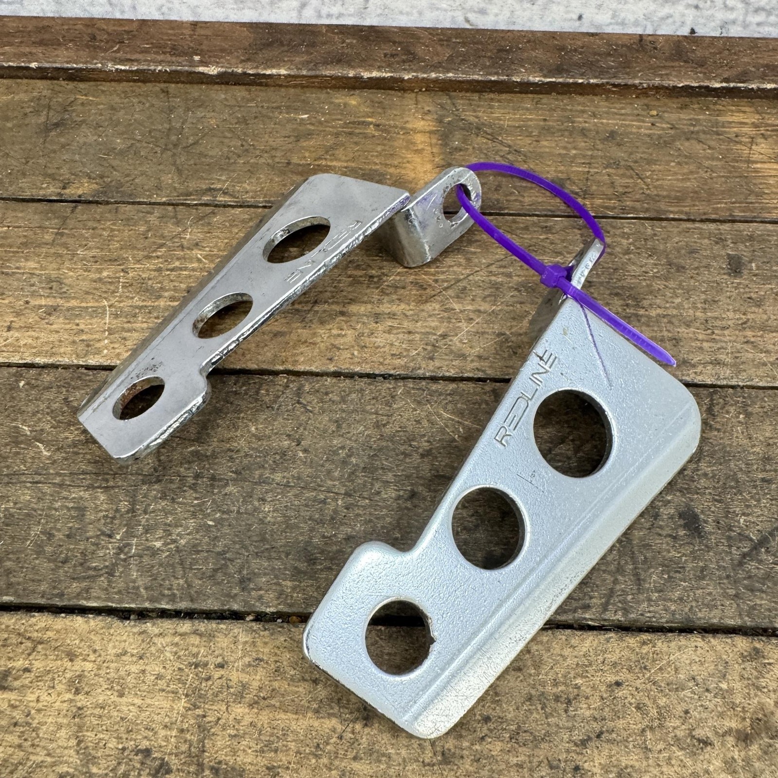 Vintage Red Line BMX Frame Standers Old School BMX Freestyle Bike Pegs 80s Stamp