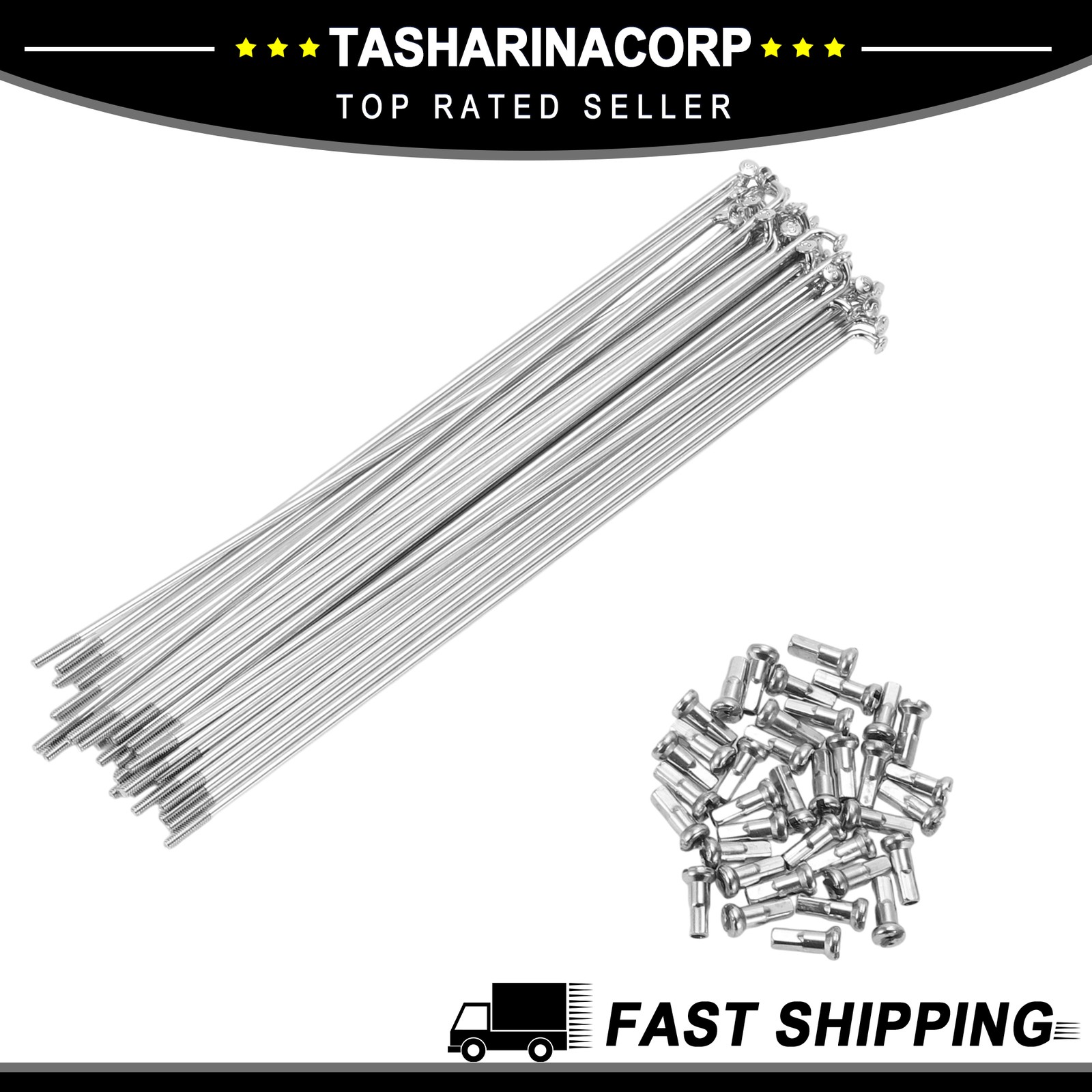 Bike Bicycle Spokes 14G 190MM Mountain Bike Spokes carbon steel Silver