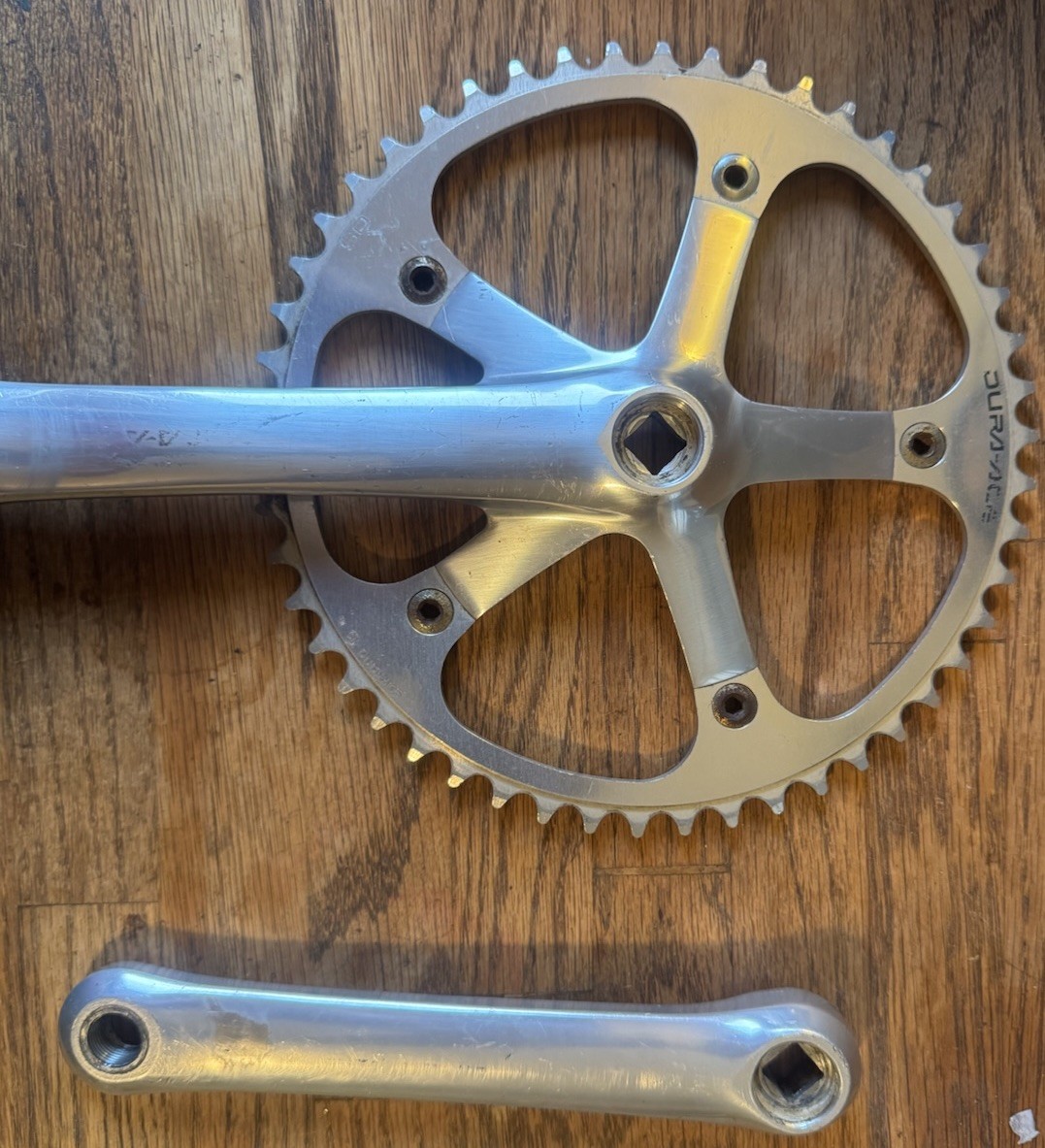 SHIMANO DURA-ACE FC-7600 Crankset 175mm 50T NJS KEIRIN JAPAN Track Pista Fixed