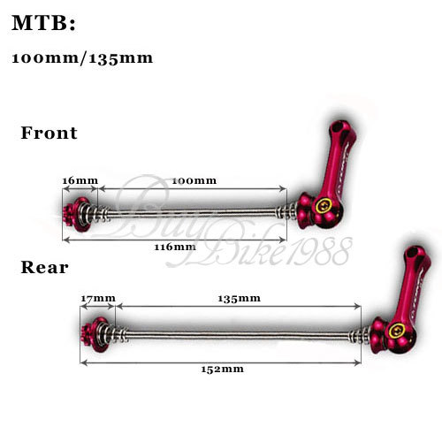 49g TOKEN TK2351 BLACK HUB QR SKEWER TI AXLE MTB BIKE CYCLING