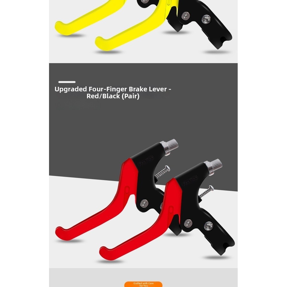 Childrens for Mountain Bike Brake Lever 4 Finger Short Reach 3cm PP Plastic