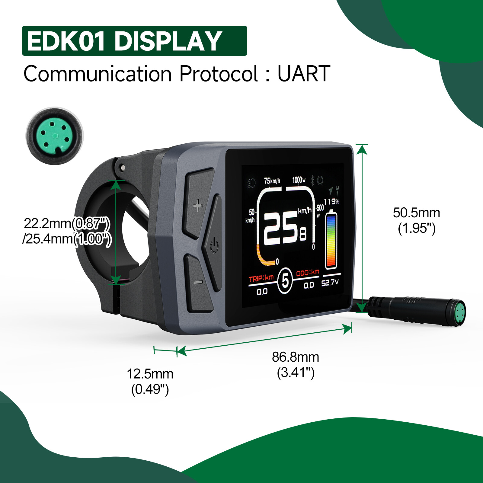 BAFANG EKD01 P860ML Display For Electric Bike Mid Drive Motor BBS01 BBS02 BBS-HD
