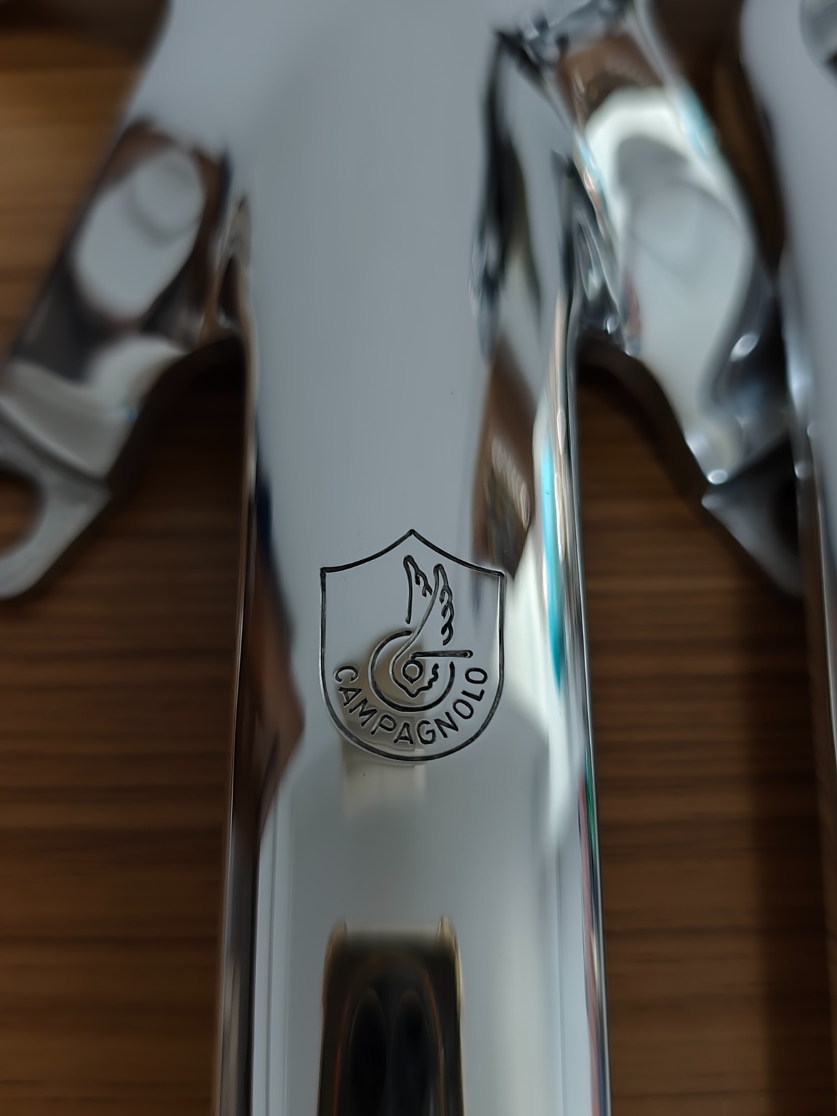 DIY Unbranded PISTA ROAD crankset Polished Engraved 165mm 144BCD