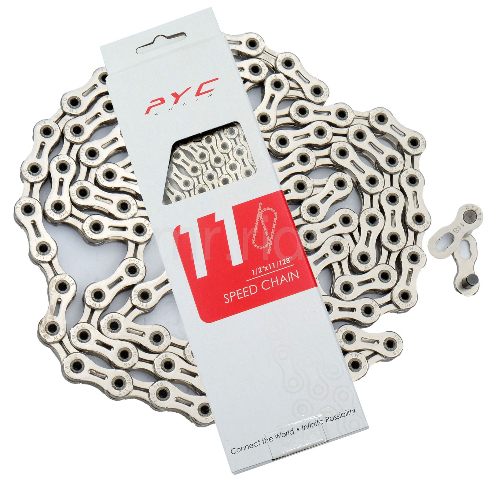 PYC SP1101 11-Speed 1/2″X11/128″ 116L Bike Chain Silver fit Shimano,Sram