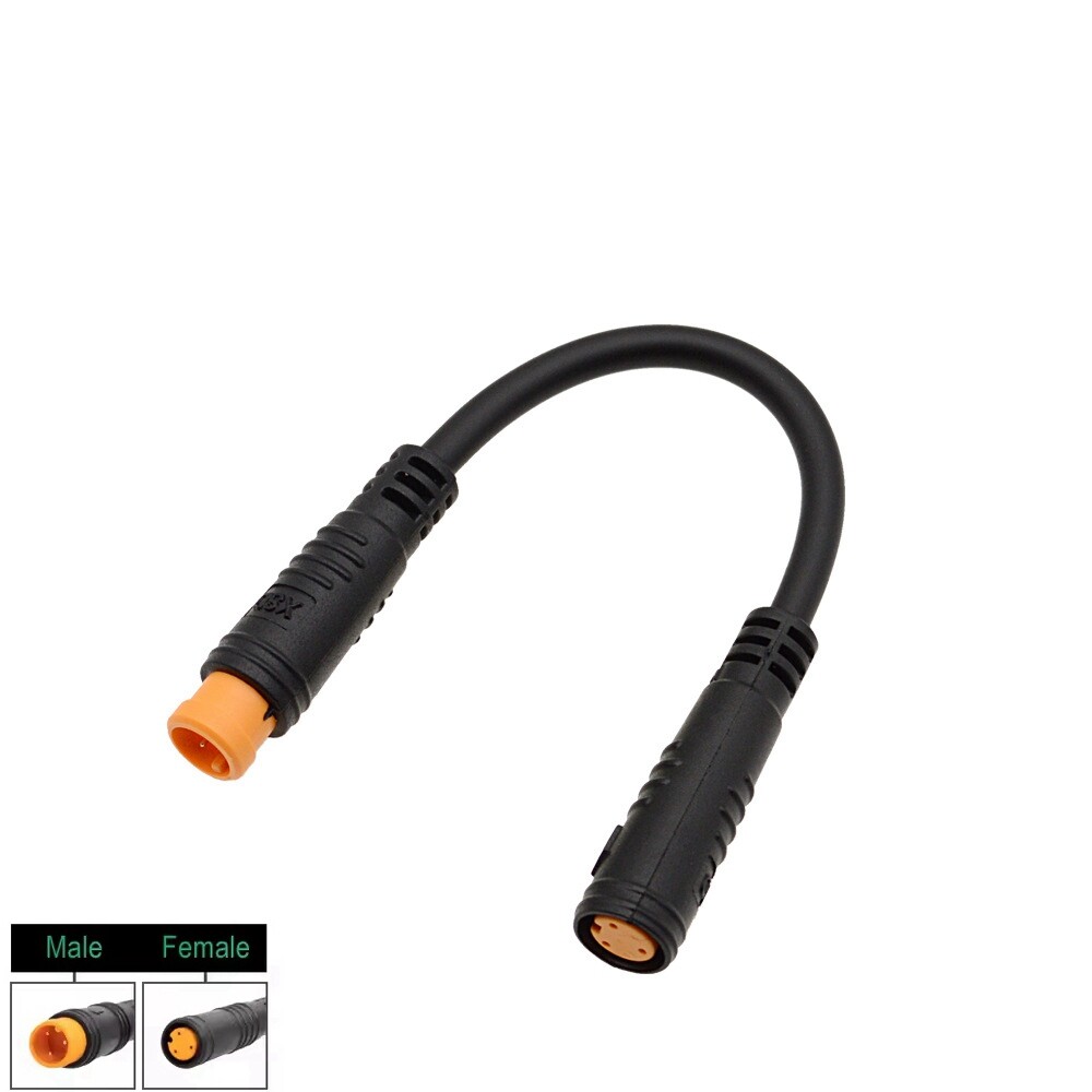 EBike Thumb Throttle Extension Cable 3Pin Conversion Female Male Connector Cable