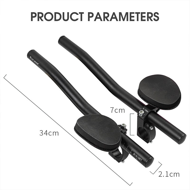 West Biking Bicycle Extender Rest Handlebar MTB Road Bike Triathlon Aerobars