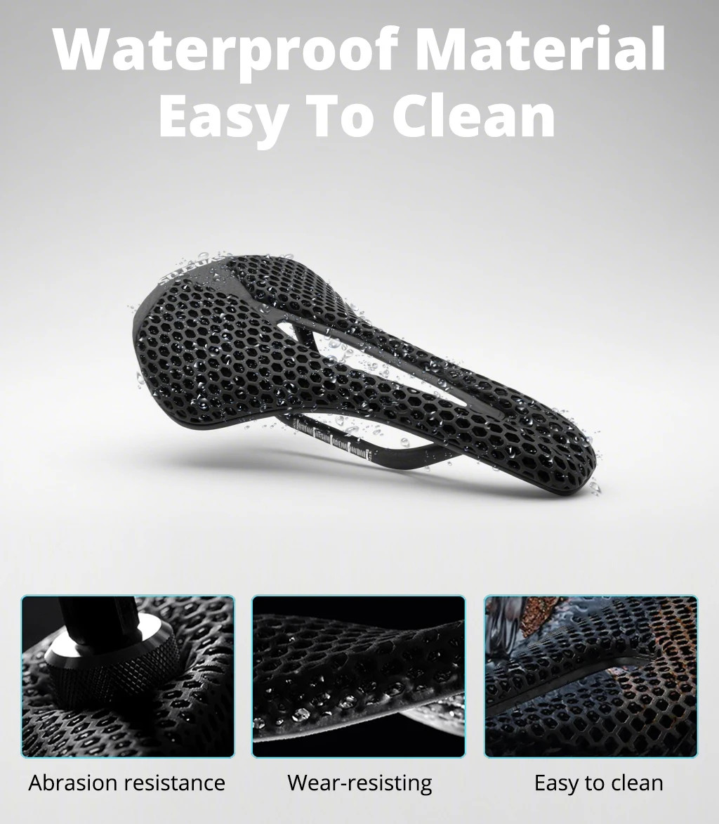3D Printed Ultralight Bicycle Saddle 146g 248x137mm Carbon Saddle Bicycle Seats