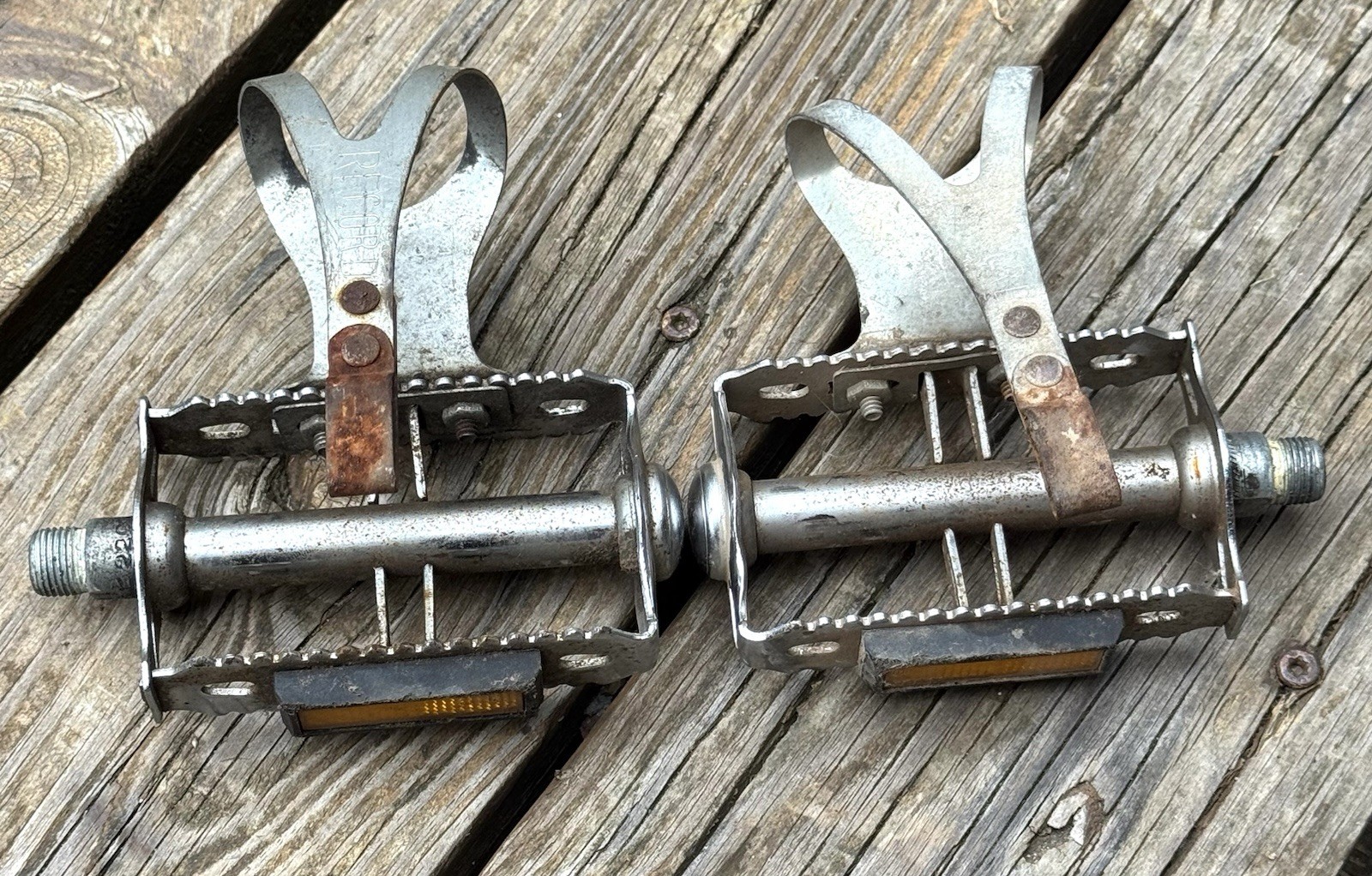 Vintage Record Road Bike Pedals 70s Made In Germany