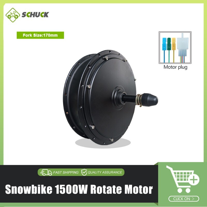 Snow E-bike 36V 48V 72V 500W 1000W 1500W 3000W Brushless Gearless Motor Wheel