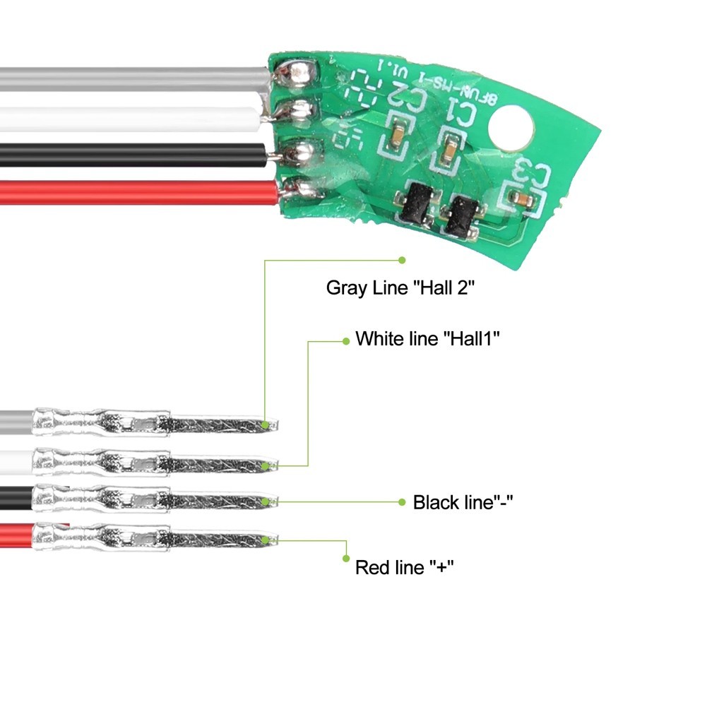 Compatible Replacement Hall Sensor PCB Board for For BAFANG MidDrive Motors