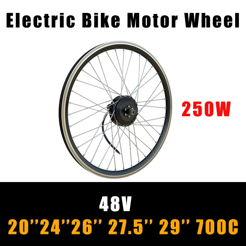 48V 250W 350W 500W MTB Electric Bike Brushless​ Gear Front Rear Hub Motor Wheel