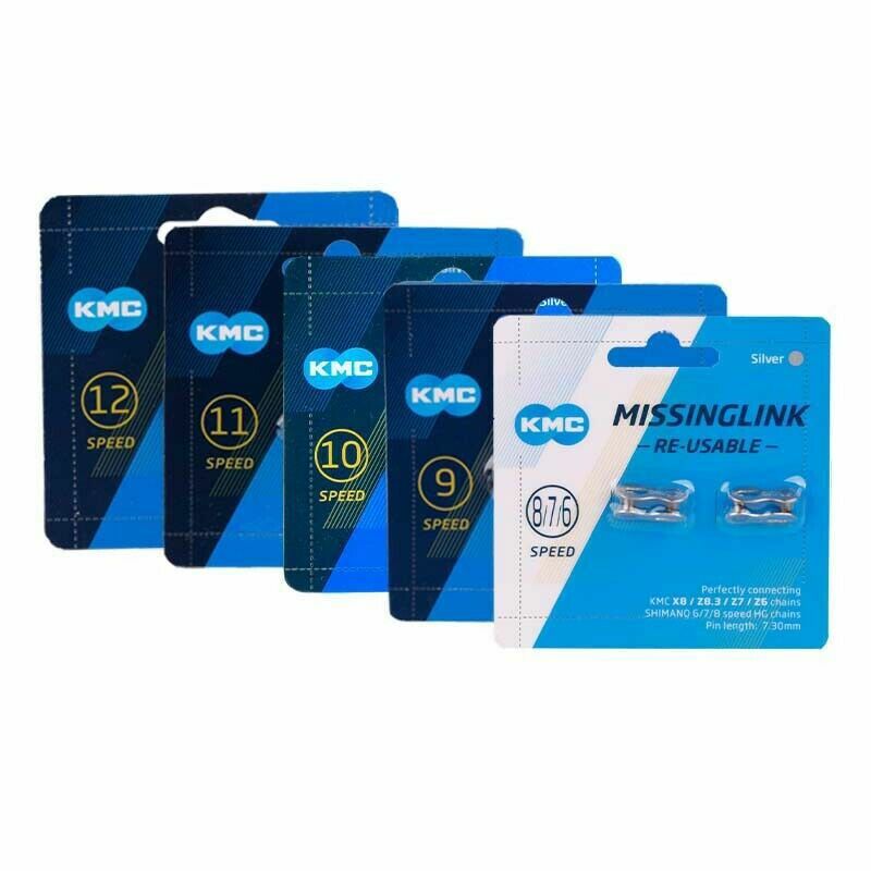 KMC Bike Chain Master Links – For 6/7/8/9/10/11/12 Speed Chains – Quick Connect