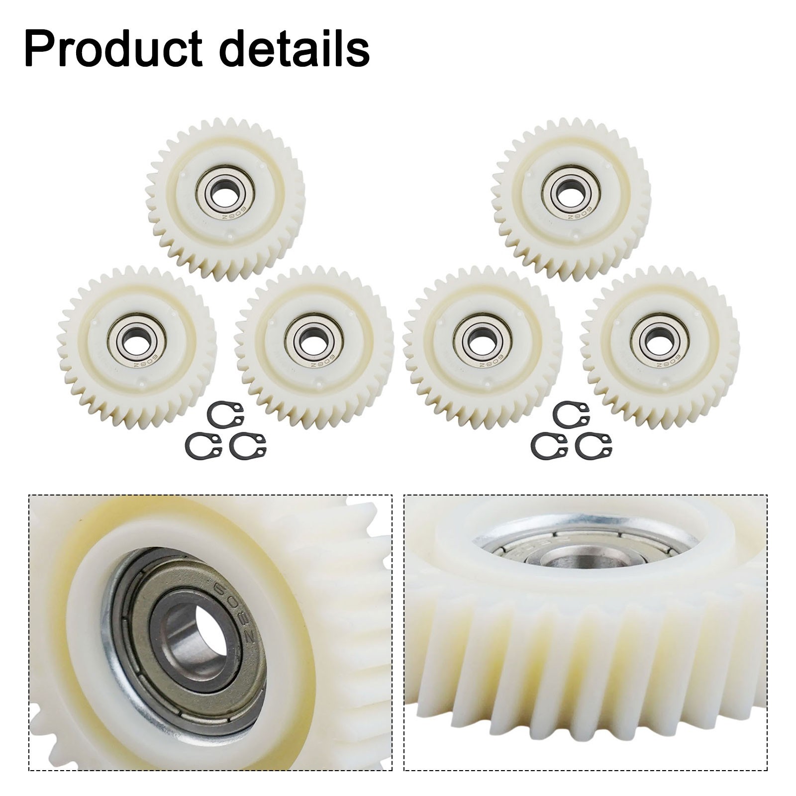 Plantary Gar Hub Motor for Bike 6PCS Nylon Gears with 608 Bearings