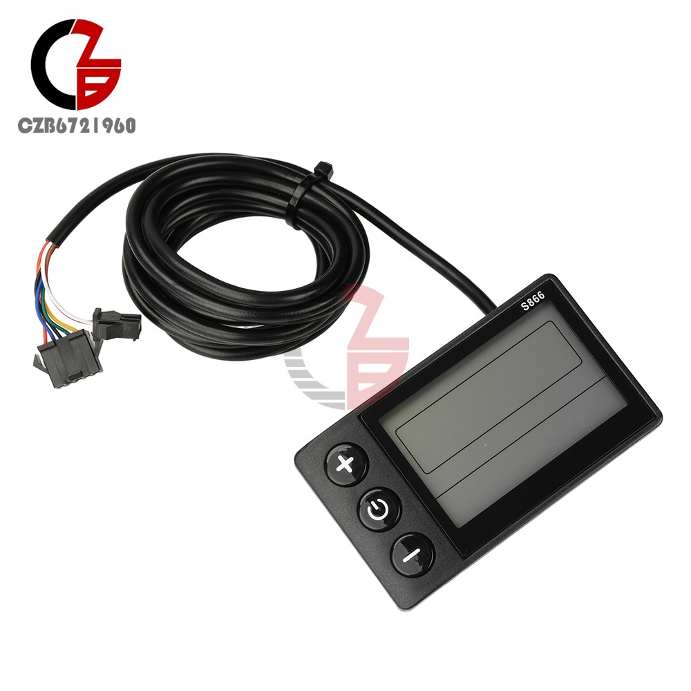 36V 48V 64V 40A 30A 20A Brushless Motor Controller E-Bike S866 LCD Display Meter