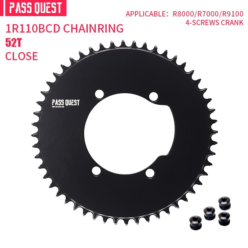 PASS QUEST 110BCD Road Bicycle Chainring Round For R7000 R8000 R9100 Crank